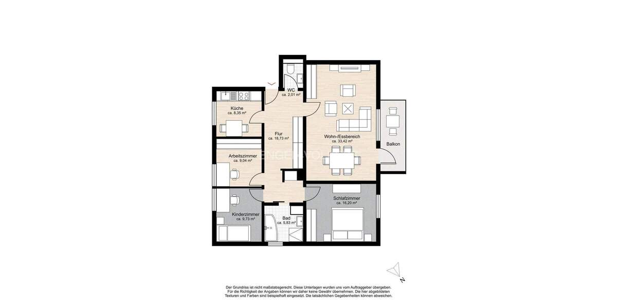 Etagenwohnung Norderstedt Garstedt - 4 Zimmer, 106 m&sup2;, 369.000&euro; | Angebot:25701927
