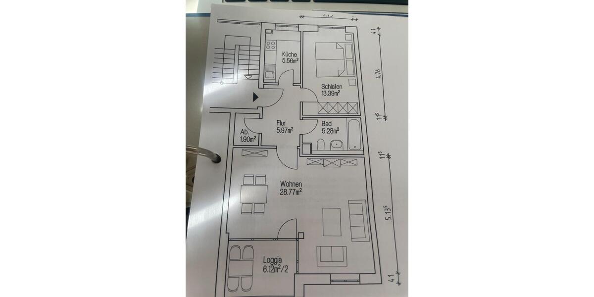 Etagenwohnung Hamburg Barmbek-Nord - 2 Zimmer, 64 m&sup2;, 1.550&euro; | Angebot:25860528