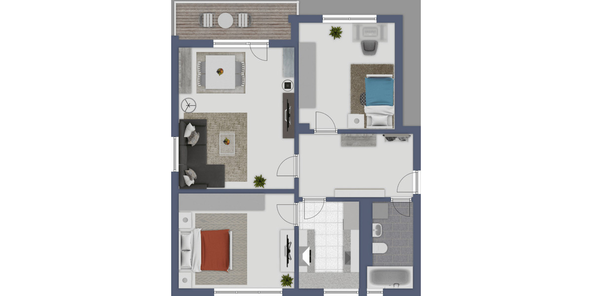 Etagenwohnung Uetersen - 3 Zimmer, 86 m&sup2;, 239.000&euro; | Angebot:26584388