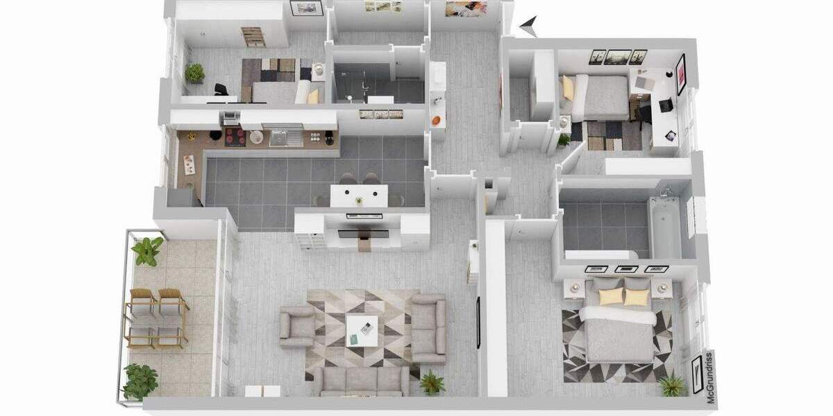 Etagenwohnung Oststeinbek - 4 Zimmer, 103 m&sup2;, 325.000&euro; | Angebot:25745230