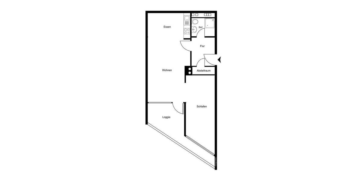 Etagenwohnung Hamburg St. Pauli - 2 Zimmer, 58 m&sup2;, 395.000&euro; | Angebot:25821540