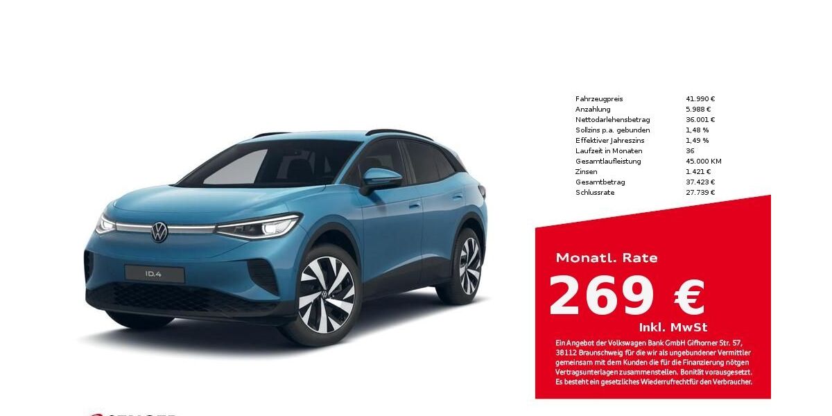 VW ID.4 16.600 km 41.990 &euro; Bad Oldesloe 23843