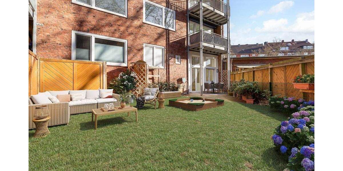 Terrassenwohnung Hamburg Hamm - 3 Zimmer, 96 m&sup2;, 575.000&euro; | Angebot:25687186