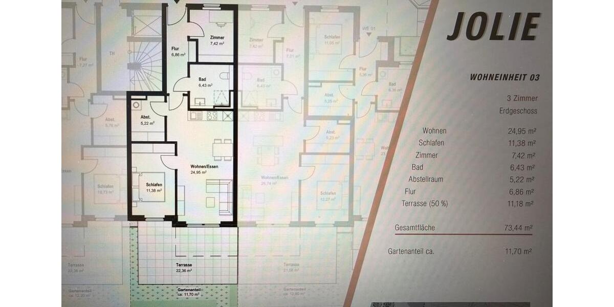 Terrassenwohnung Norderstedt Friedrichsgabe - 3 Zimmer, 74 m&sup2;, 1.335&euro; | Angebot:25854286