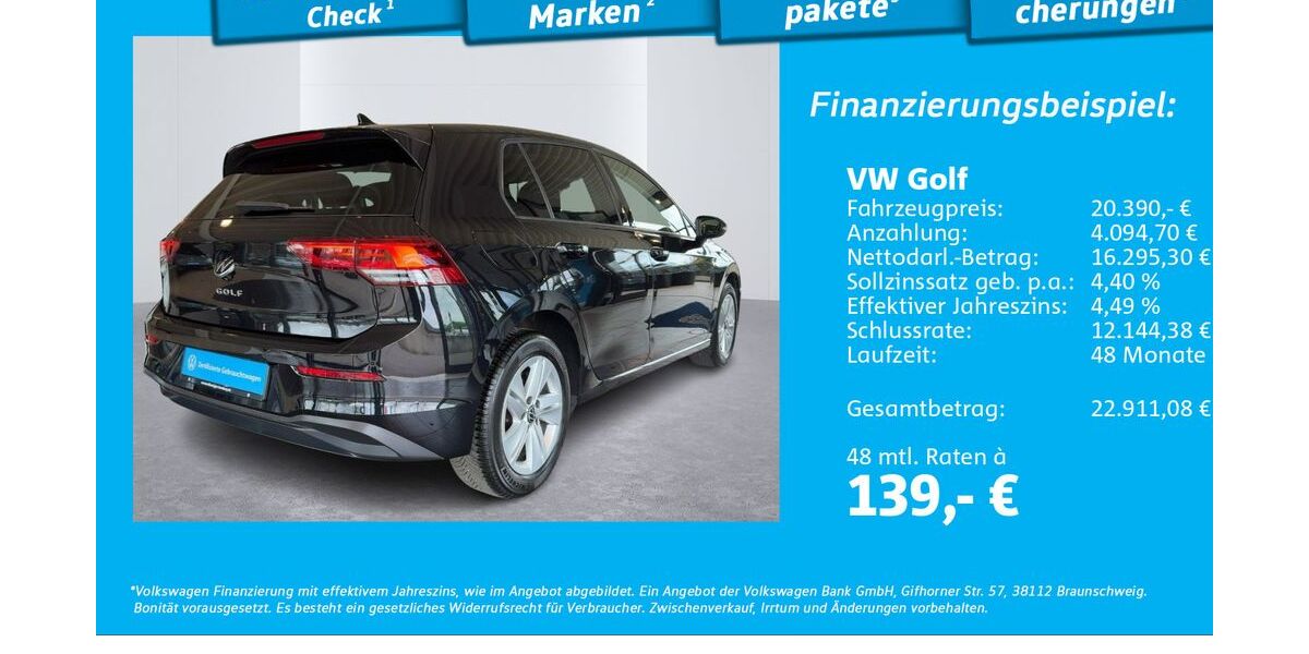 VW Golf 40.210 km 19.890 &euro; Glinde 21509