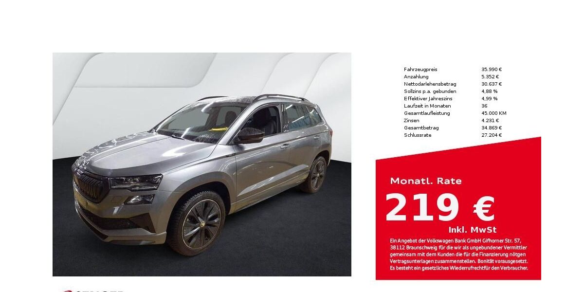 Skoda Karoq 15.150 km 35.680 &euro; Bad Oldesloe 23843