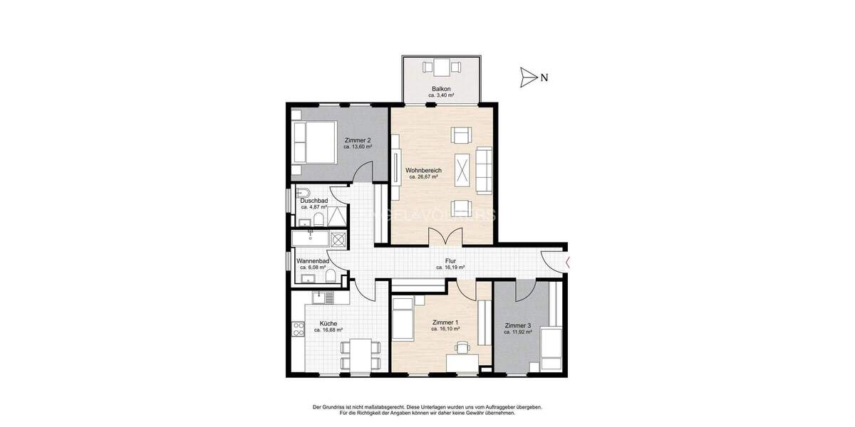 Etagenwohnung Hamburg Langenhorn - 4 Zimmer, 118 m&sup2;, 499.000&euro; | Angebot:25701560