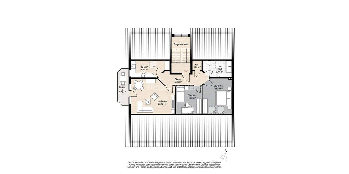 Etagenwohnung Norderstedt Harksheide - 3 Zimmer, 87 m&sup2;, 379.000&euro; | Angebot:26674891