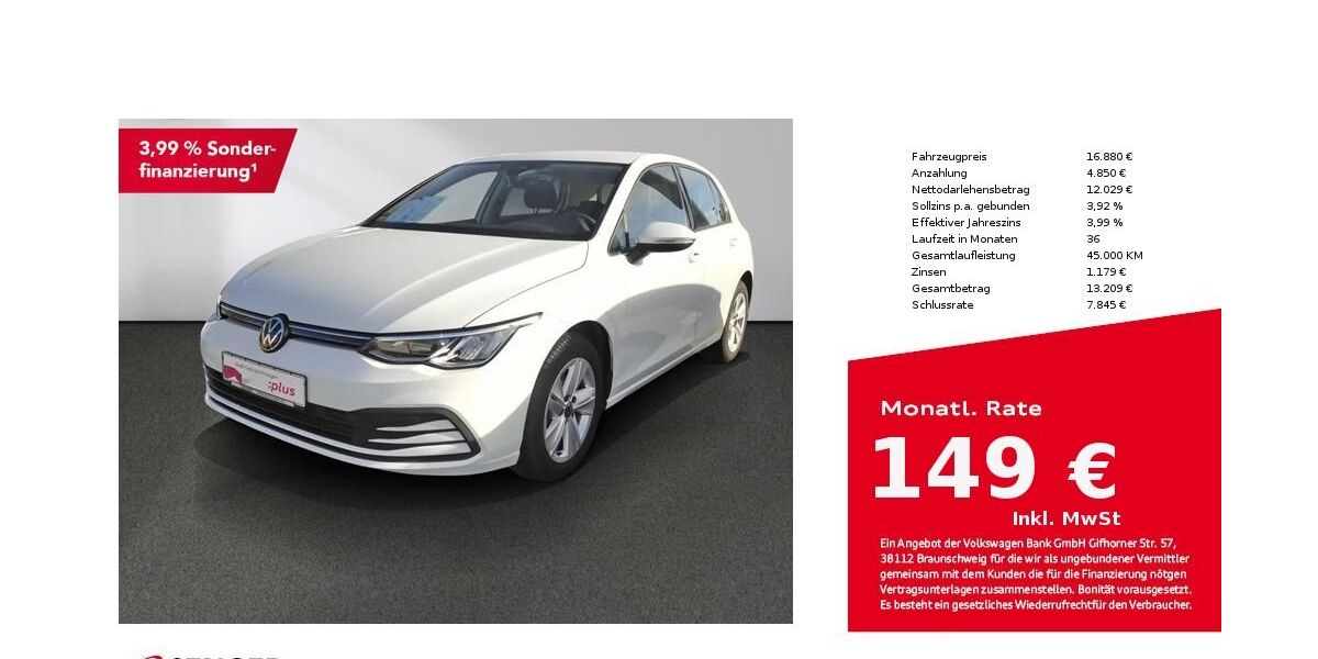 VW Golf 36.600 km 16.580 &euro; Bad Oldesloe 23843