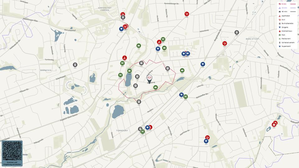 Erdgeschoßwohnung Hamburg Wandsbek - 2 Zimmer, 73 m&sup2;, 1.407&euro; | Angebot:26005685