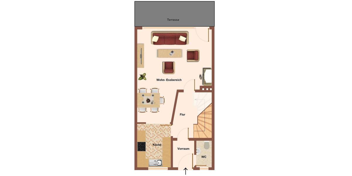Reihenmittelhaus Hamburg Rahlstedt - 4 Zimmer, 94 m&sup2;, 425.000&euro; | Angebot:26038177