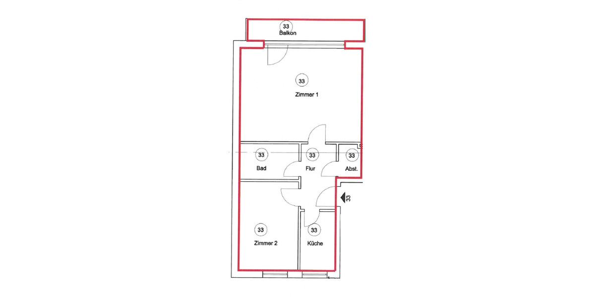 Etagenwohnung Hamburg Altona-Nord - 2 Zimmer, 64 m&sup2;, 417.755&euro; | Angebot:25740726