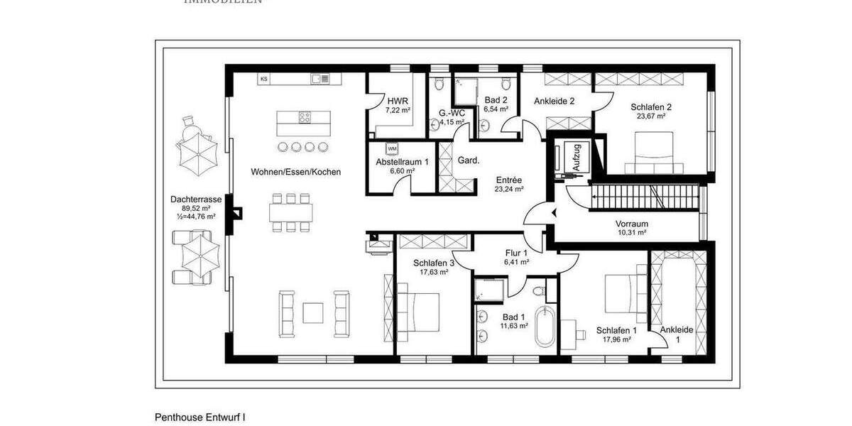 Etagenwohnung Hamburg Othmarschen - 4 Zimmer, 310 m&sup2;, 5.498.000&euro; | Angebot:25776502