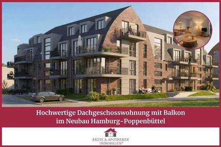 Wohnung Hamburg Poppenbüttel - 2 Zimmer, 57 m&sup2;, 469.000&euro; | Angebot:25898343