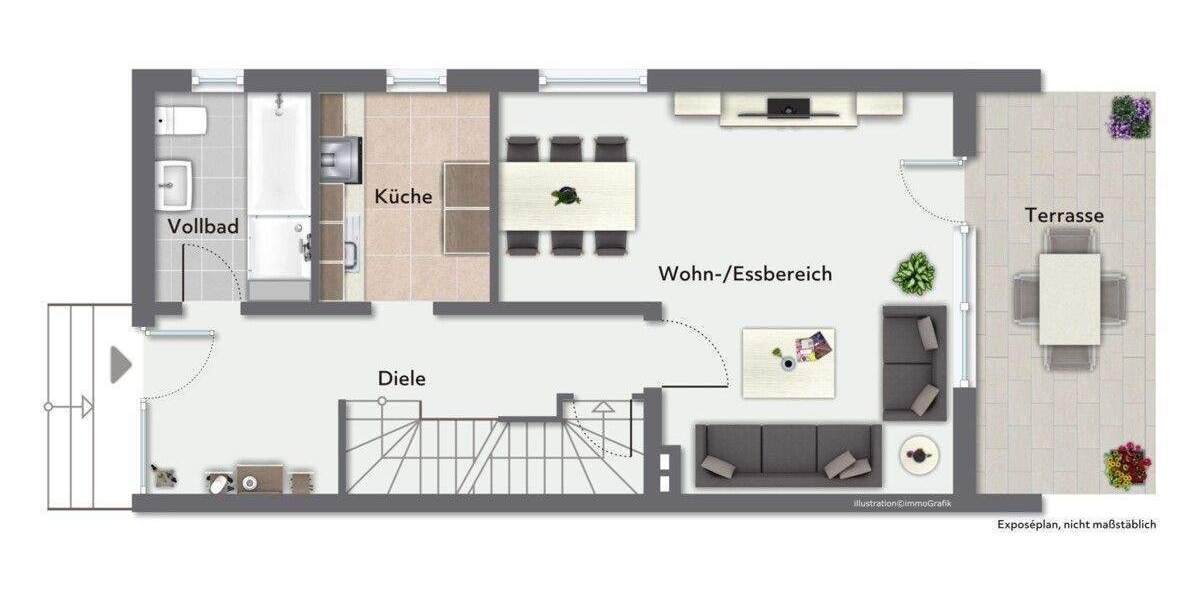 Doppelhaushälfte Quickborn - 4 Zimmer, 108 m&sup2;, 299.000&euro; | Angebot:25743556