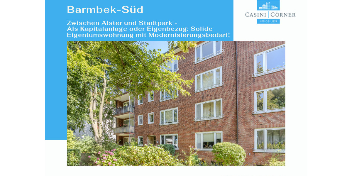 Etagenwohnung Hamburg Barmbek-Süd - 2 Zimmer, 60 m&sup2;, 309.000&euro; | Angebot:25748817