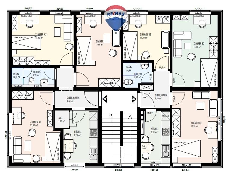 Etagenwohnung Hamburg Borgfelde - 1 Zimmer, 15 m&sup2;, 950&euro; | Angebot:25807139