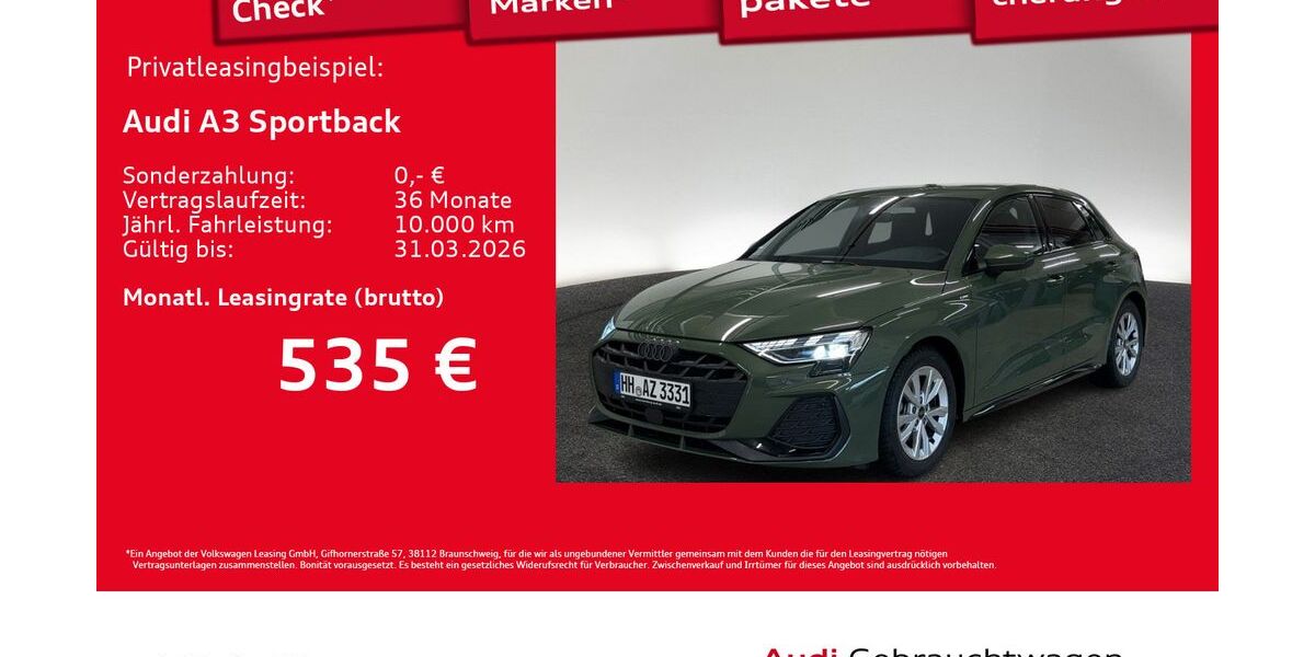 Audi A3 7.500 km 41.220 &euro; Hamburg 20537