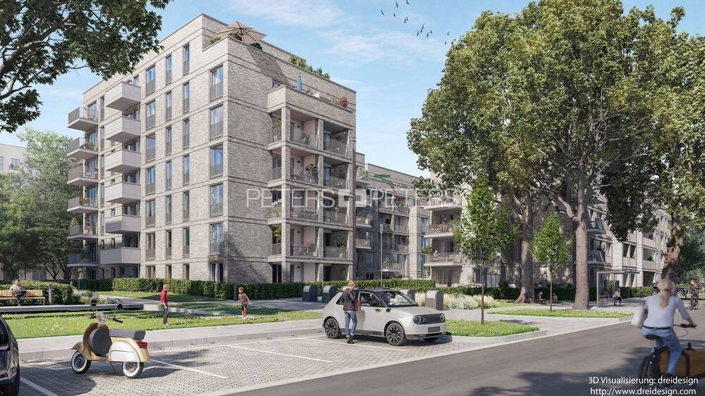 Etagenwohnung Hamburg Groß Borstel - 2 Zimmer, 69 m&sup2;, 1.569&euro; | Angebot:26863283
