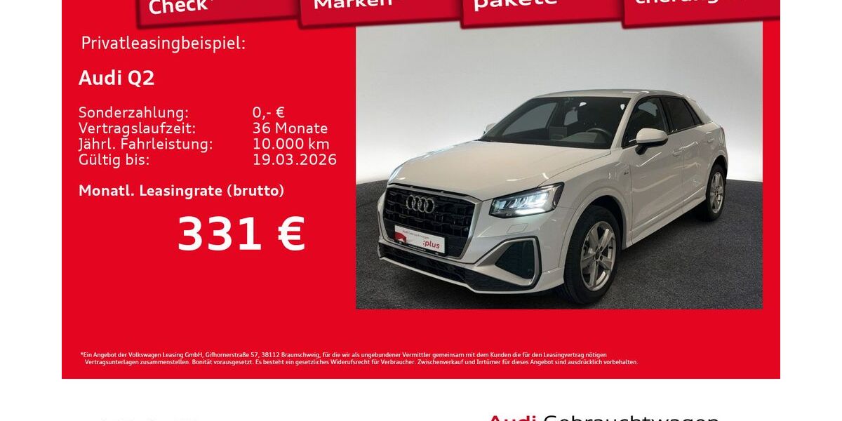 Audi Q2 5.998 km 31.540 &euro; Hamburg 20537