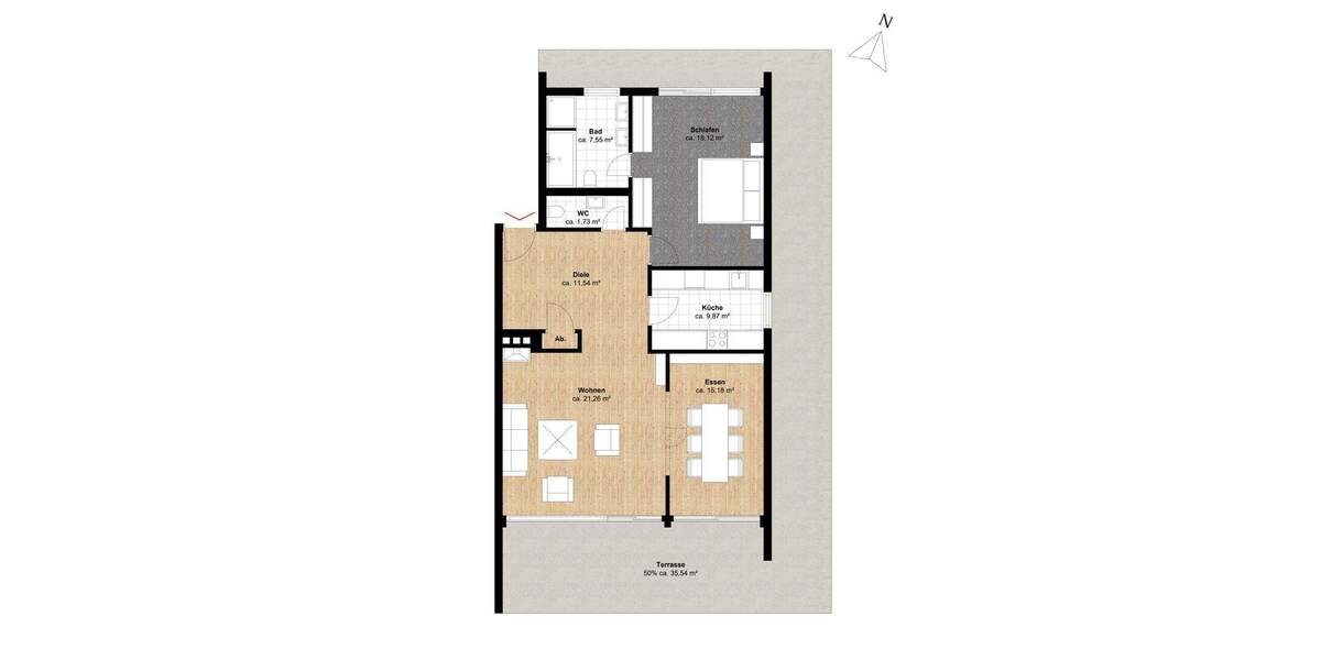 Etagenwohnung Hamburg Marienthal - 2 Zimmer, 121 m&sup2;, 530.000&euro; | Angebot:25702379