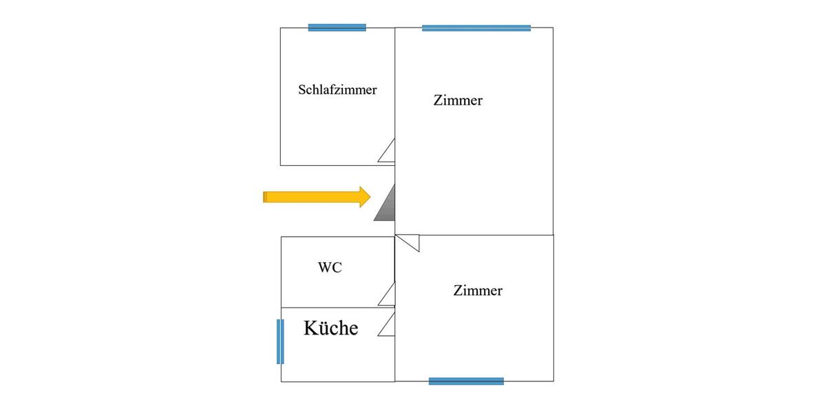 Erdgeschoßwohnung Hamburg Harburg - 3 Zimmer, 60 m&sup2;, 1.690&euro; | Angebot:26016412