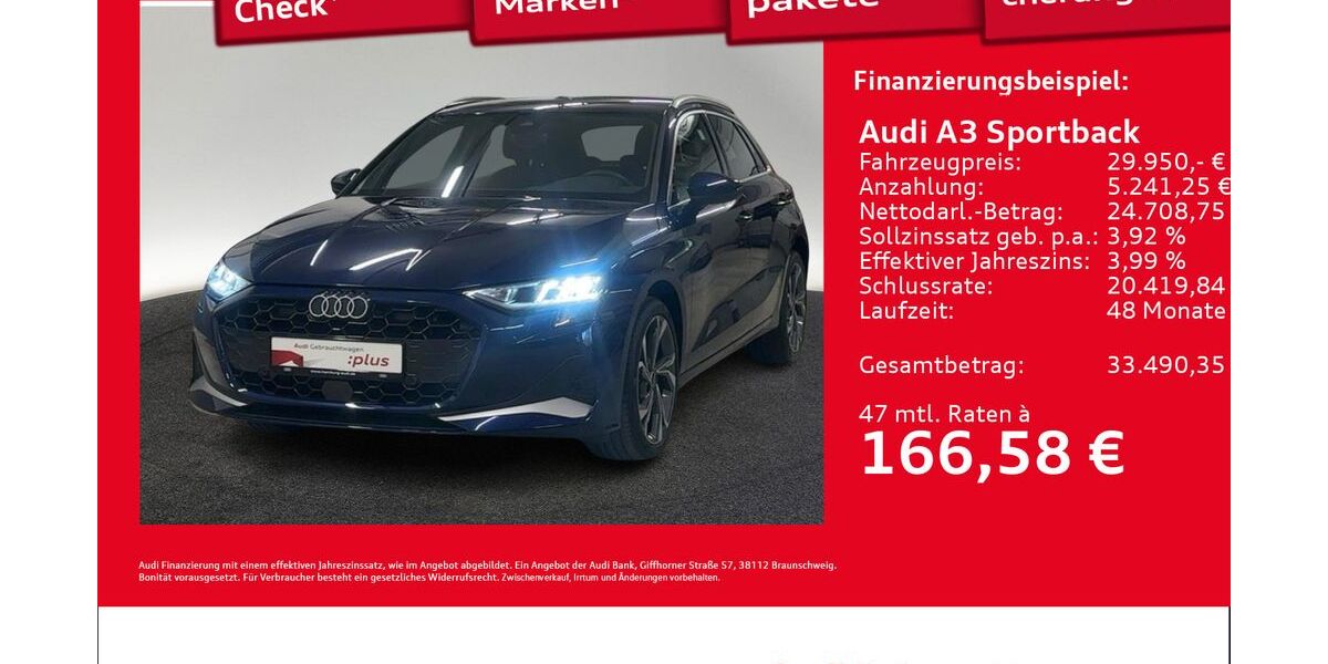 Audi A3 5.643 km 29.950 &euro; Hamburg 20537