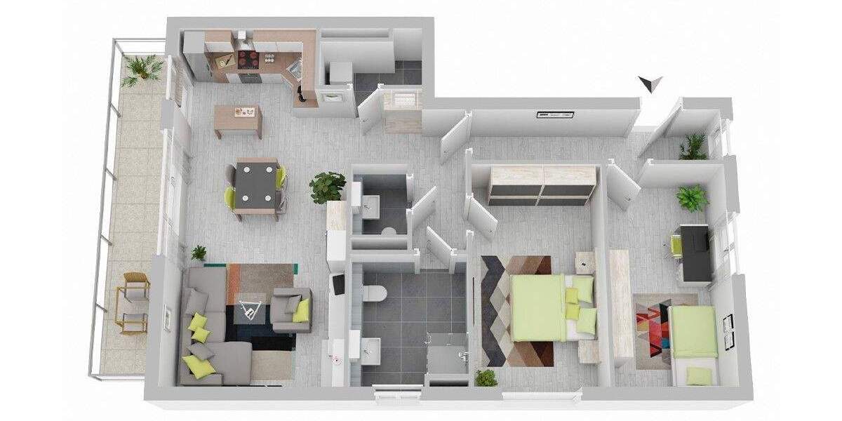 Etagenwohnung Bad Oldesloe - 3 Zimmer, 95 m&sup2;, 466.500&euro; | Angebot:25748212