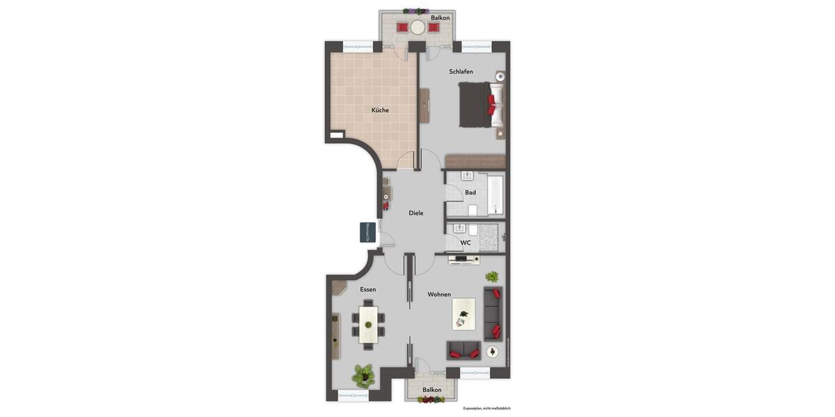 Etagenwohnung Hamburg Sternschanze - 3 Zimmer, 95 m&sup2;, 2.368&euro; | Angebot:25376019