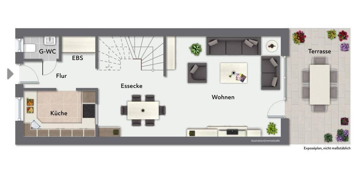 Reihenmittelhaus Kaltenkirchen - 4 Zimmer, 100 m&sup2;, 349.000&euro; | Angebot:26787224