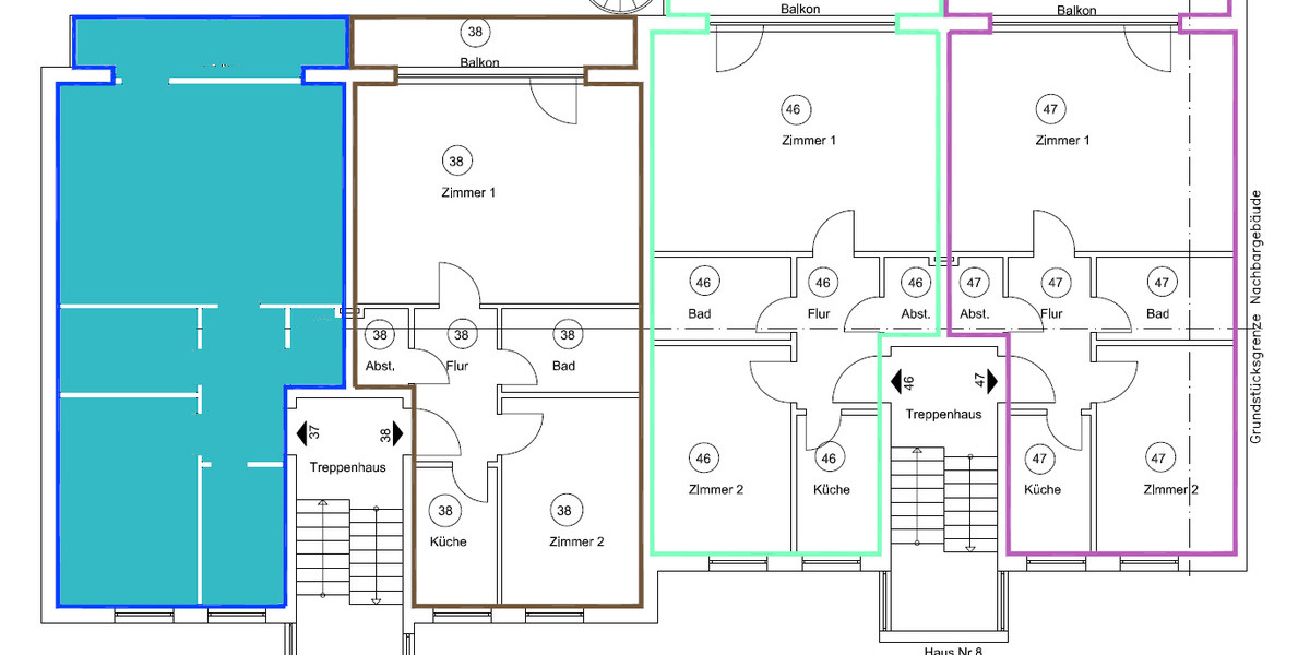 Etagenwohnung Hamburg Eimsbüttel - 2 Zimmer, 64 m&sup2;, 434.026&euro; | Angebot:25740730