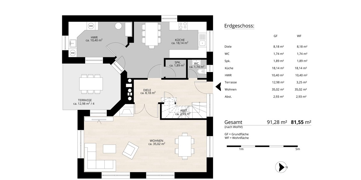Einfamilienhaus Jork Moorende - 4 Zimmer, 152 m&sup2;, 990.000&euro; | Angebot:25683219