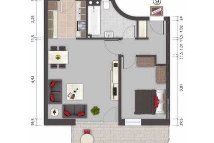 Wohnung Hamburg Winterhude - 2 Zimmer, 52 m&sup2;, 349.000&euro; | Angebot:24876083