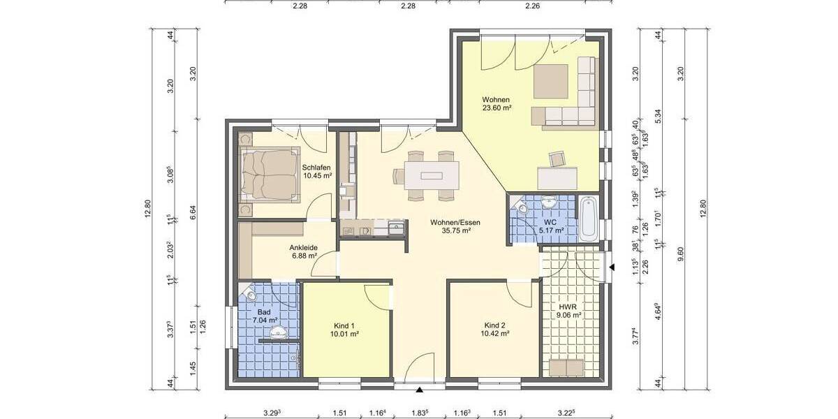 Bungalow Hohenfelde - 4 Zimmer, 122 m&sup2;, 461.300&euro; | Angebot:25796816