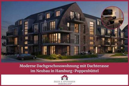 Wohnung Hamburg Poppenbüttel - 2 Zimmer, 49 m&sup2;, 395.000&euro; | Angebot:25879319