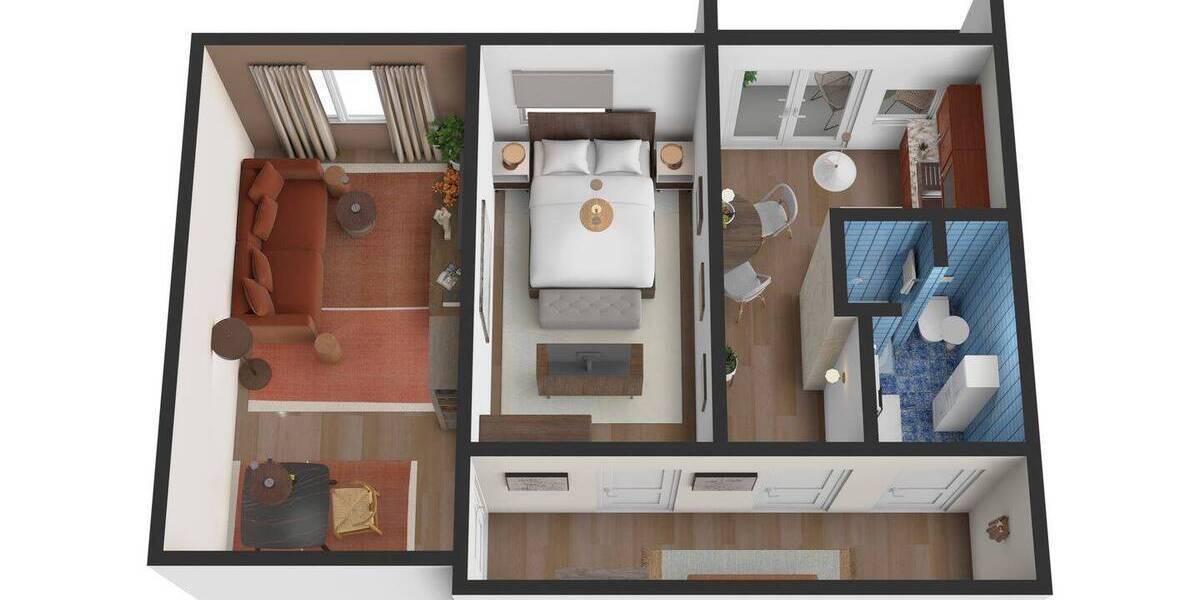 Etagenwohnung Hamburg Hamm - 2 Zimmer, 47 m&sup2;, 584&euro; | Angebot:26043894