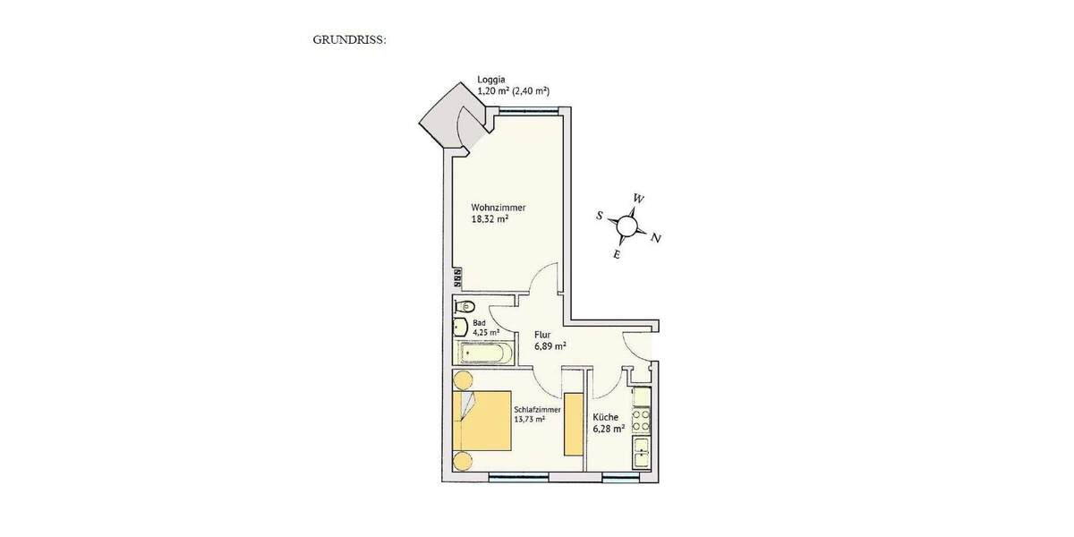Etagenwohnung Hamburg Tonndorf - 2 Zimmer, 51 m&sup2;, 227.800&euro; | Angebot:25755900