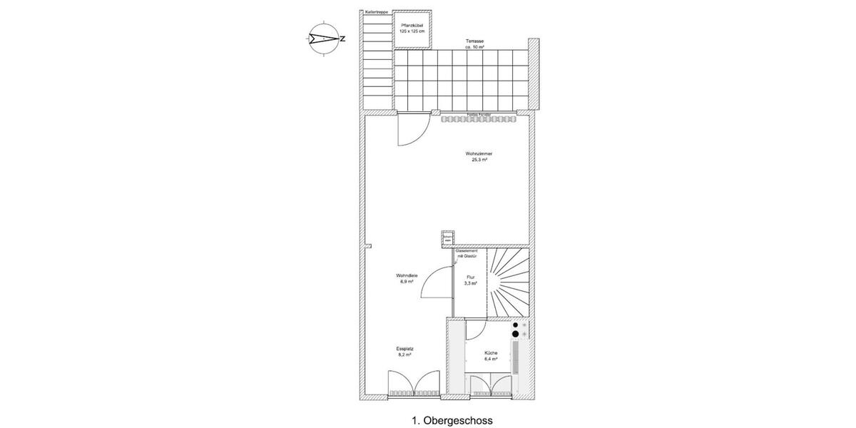 Reihenhaus Norderstedt Friedrichsgabe - 4 Zimmer, 111 m&sup2;, 395.000&euro; | Angebot:25895369