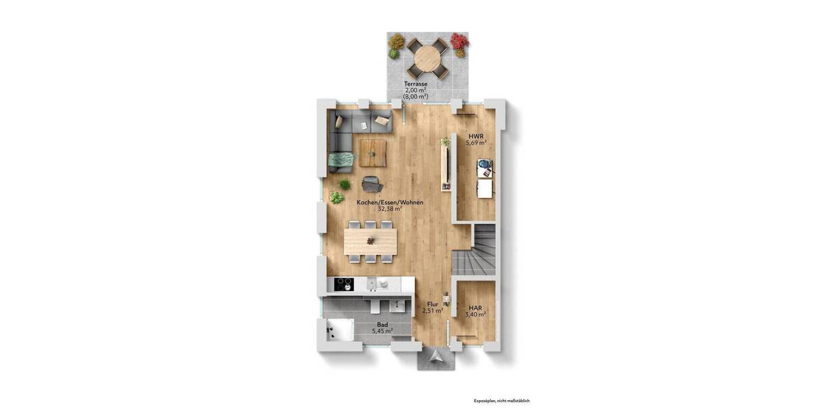 Reihenendhaus Quickborn - 4 Zimmer, 96 m&sup2;, 465.000&euro; | Angebot:25731433
