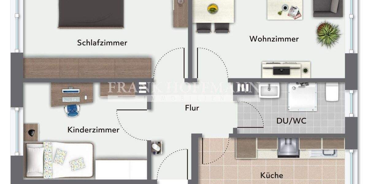 Etagenwohnung Hamburg Lokstedt - 3 Zimmer, 60 m&sup2;, 349.000&euro; | Angebot:25743538