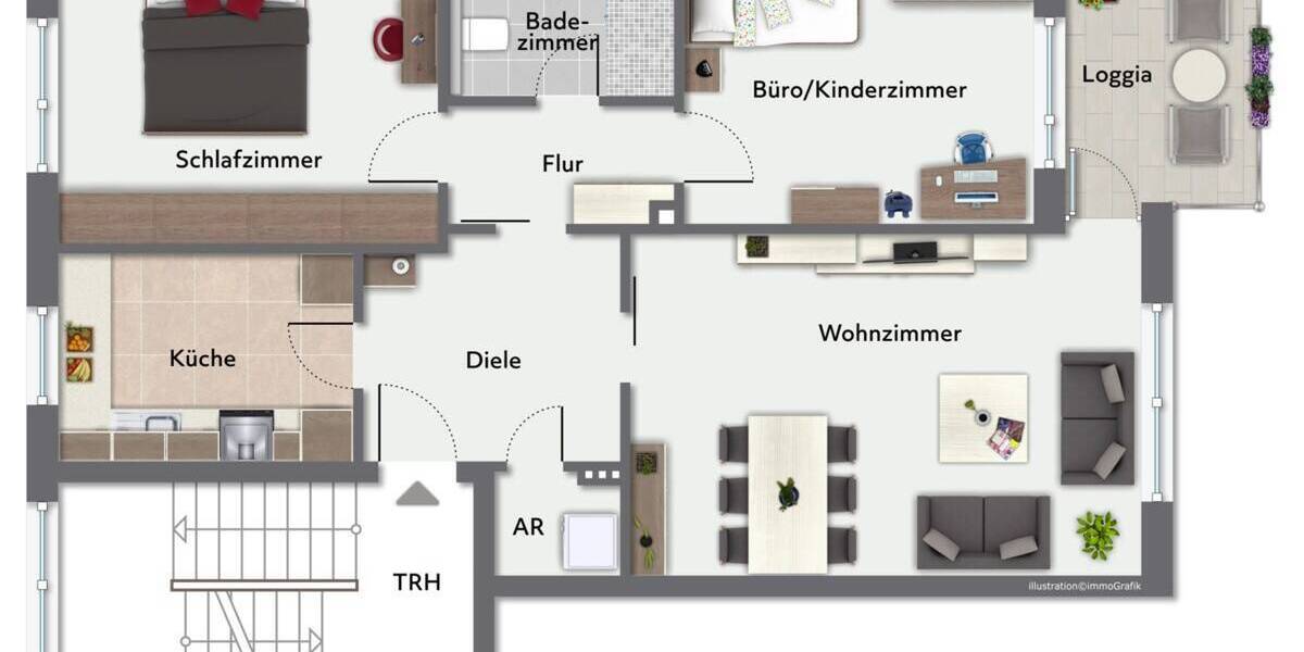 Etagenwohnung Hamburg Niendorf - 3 Zimmer, 81 m&sup2;, 449.000&euro; | Angebot:25999155
