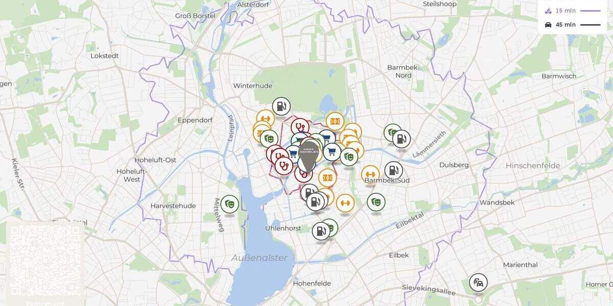 Etagenwohnung Hamburg Winterhude - 3 Zimmer, 67 m&sup2;, 495.000&euro; | Angebot:25773872