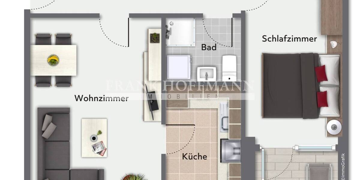 Etagenwohnung Hamburg Farmsen-Berne - 2 Zimmer, 45 m&sup2;, 198.000&euro; | Angebot:25700586