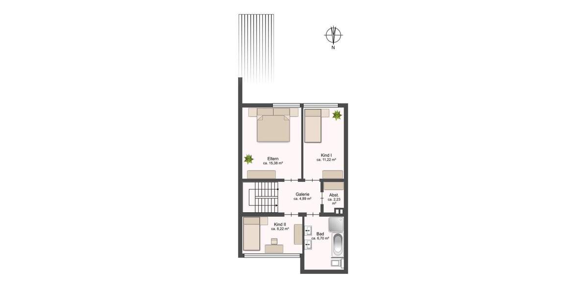 Reihenmittelhaus Reinbek - 5 Zimmer, 115 m&sup2;, 390.000&euro; | Angebot:25815295