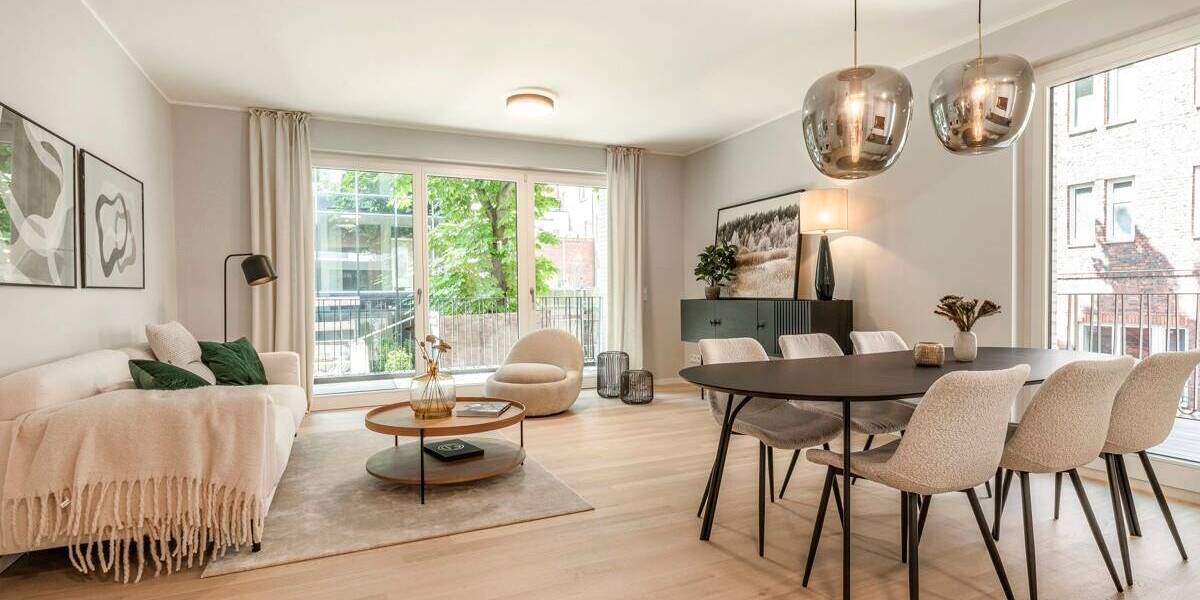 Etagenwohnung Hamburg Winterhude - 2 Zimmer, 55 m&sup2;, 695.000&euro; | Angebot:26014854