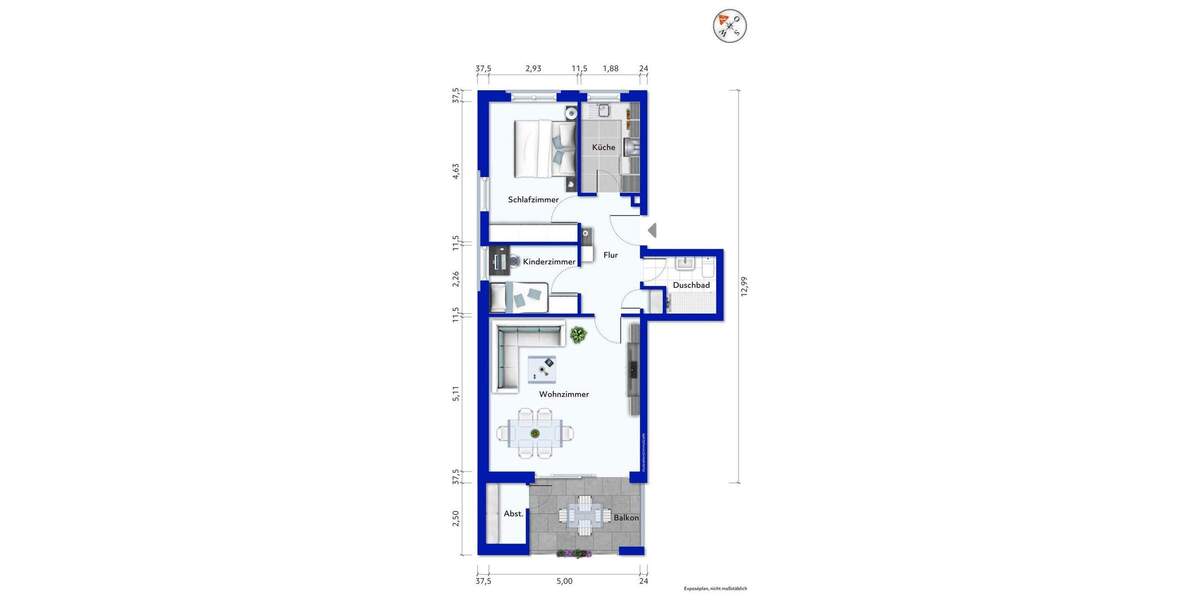 Etagenwohnung Hamburg Altona-Altstadt - 2 Zimmer, 70 m&sup2;, 550.000&euro; | Angebot:25687378