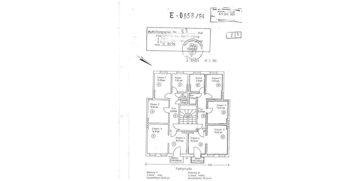 Etagenwohnung Hamburg Sternschanze - 4 Zimmer, 70 m&sup2;, 629.000&euro; | Angebot:26827493