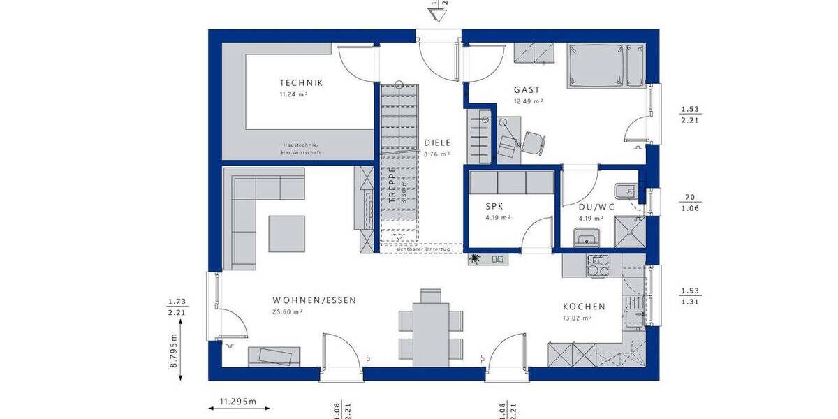 Einfamilienhaus Hamburg Hummelsbüttel - 5 Zimmer, 170 m&sup2;, 1.398.450&euro; | Angebot:26833566