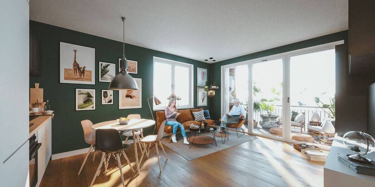 Etagenwohnung Rellingen - 2 Zimmer, 64 m&sup2;, 368.400&euro; | Angebot:25669517