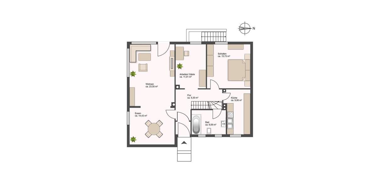 Einfamilienhaus Reinbek - 5 Zimmer, 110 m&sup2;, 495.000&euro; | Angebot:25730135